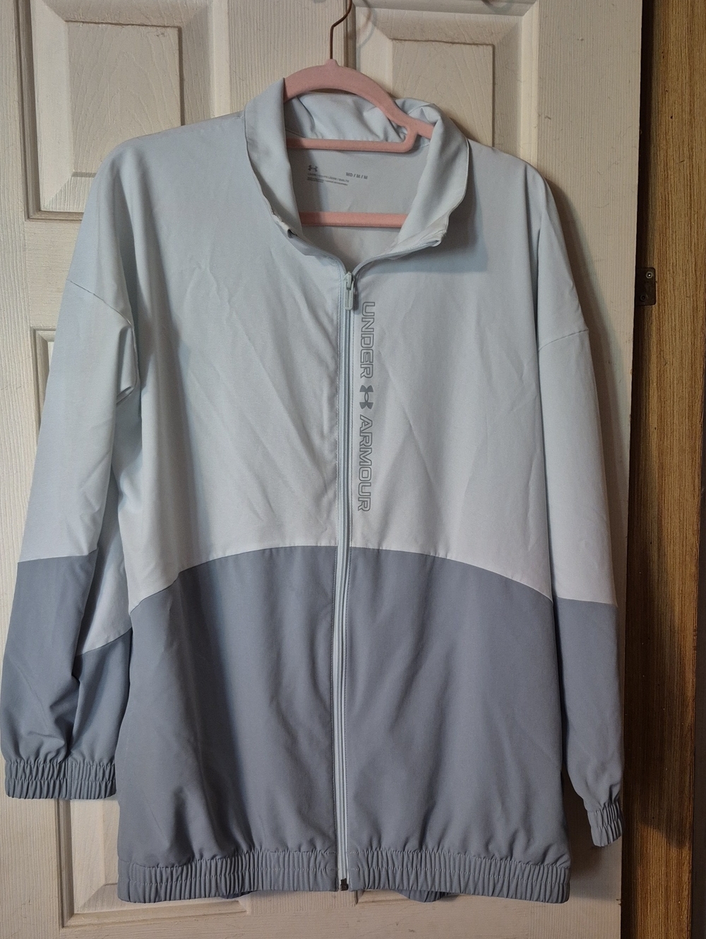Under Armour Unisex Two-Tone Light Blue and Gray Lightweight Jacket